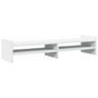 Voir la diapositive 5 : VIDAXL Support de moniteur blanc 100x27x20 cm bois d ingénierie