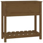 Voir la diapositive 2 : VIDAXL Jardiniere avec etagere Marron miel 82,5x34,5x81 cm Bois de pin