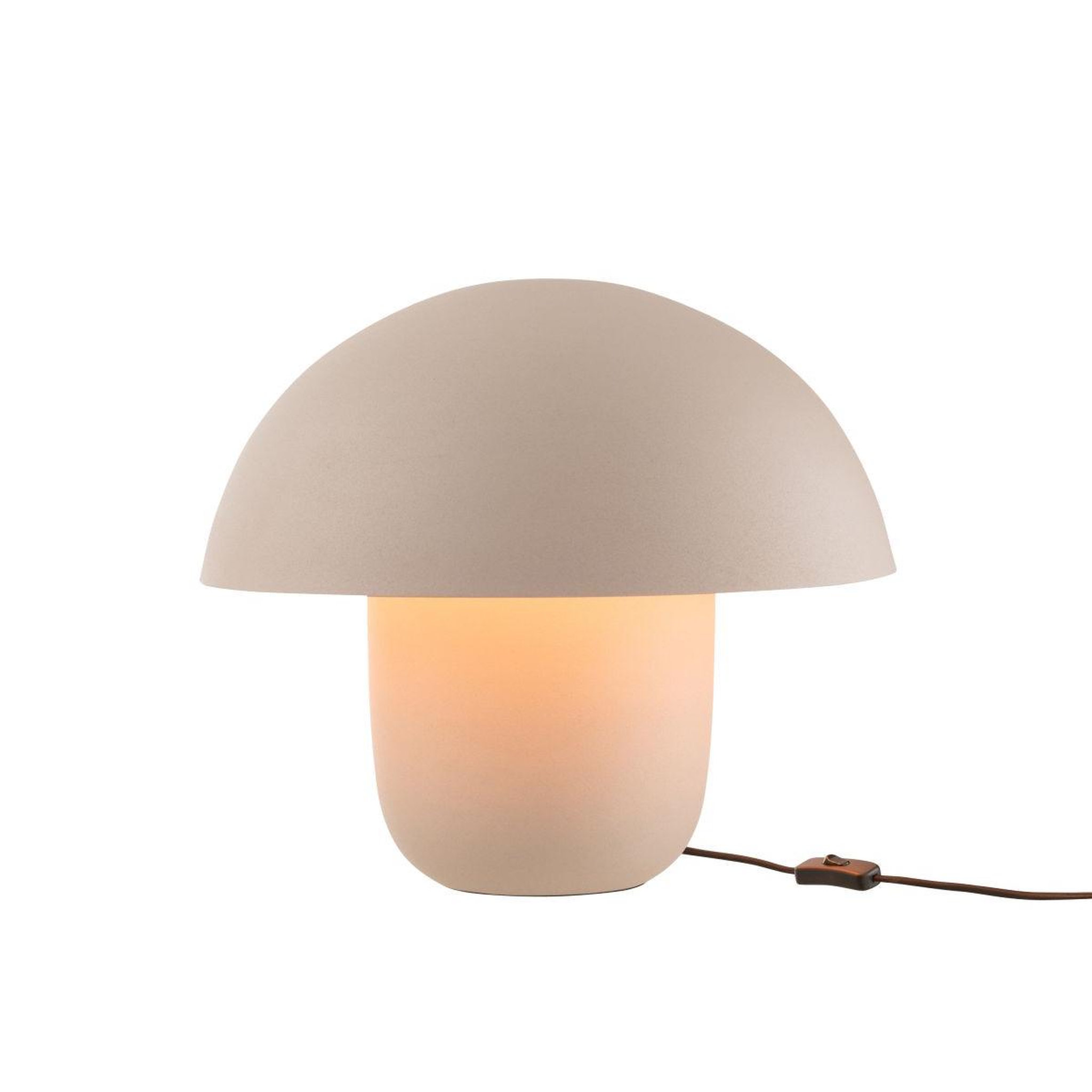 Voir la diapositive 2 : J-LINE Lampe à poser en métal  merle  44cm grège