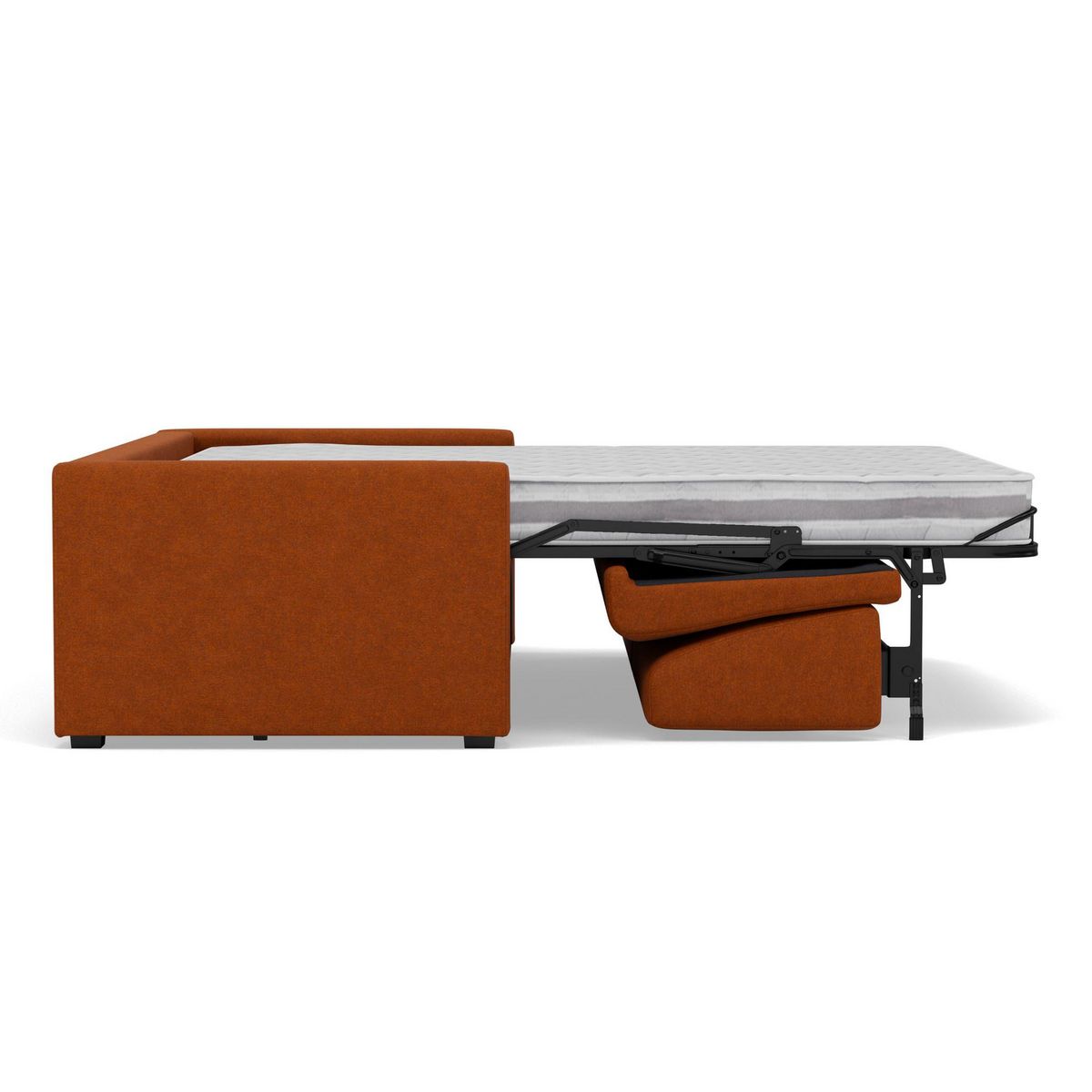 BEST MOBILIER Julia - canapé 3 places convertible express couchage quotidien 140 cm matelas 14 cm en tissu