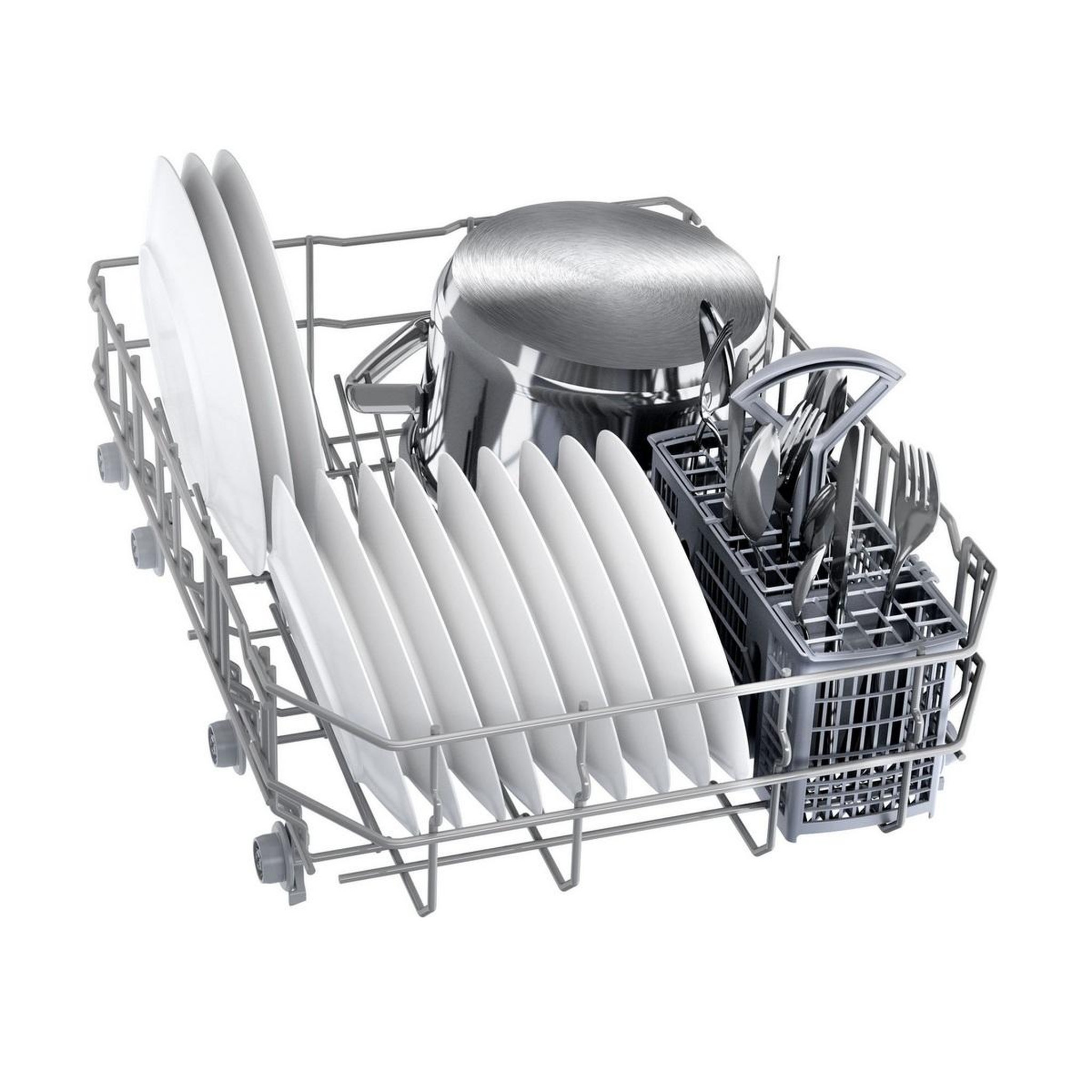 Voir la diapositive 3 : BOSCH Lave-vaisselle 45cm 10 couverts 46db blanc - sps2hkw55e