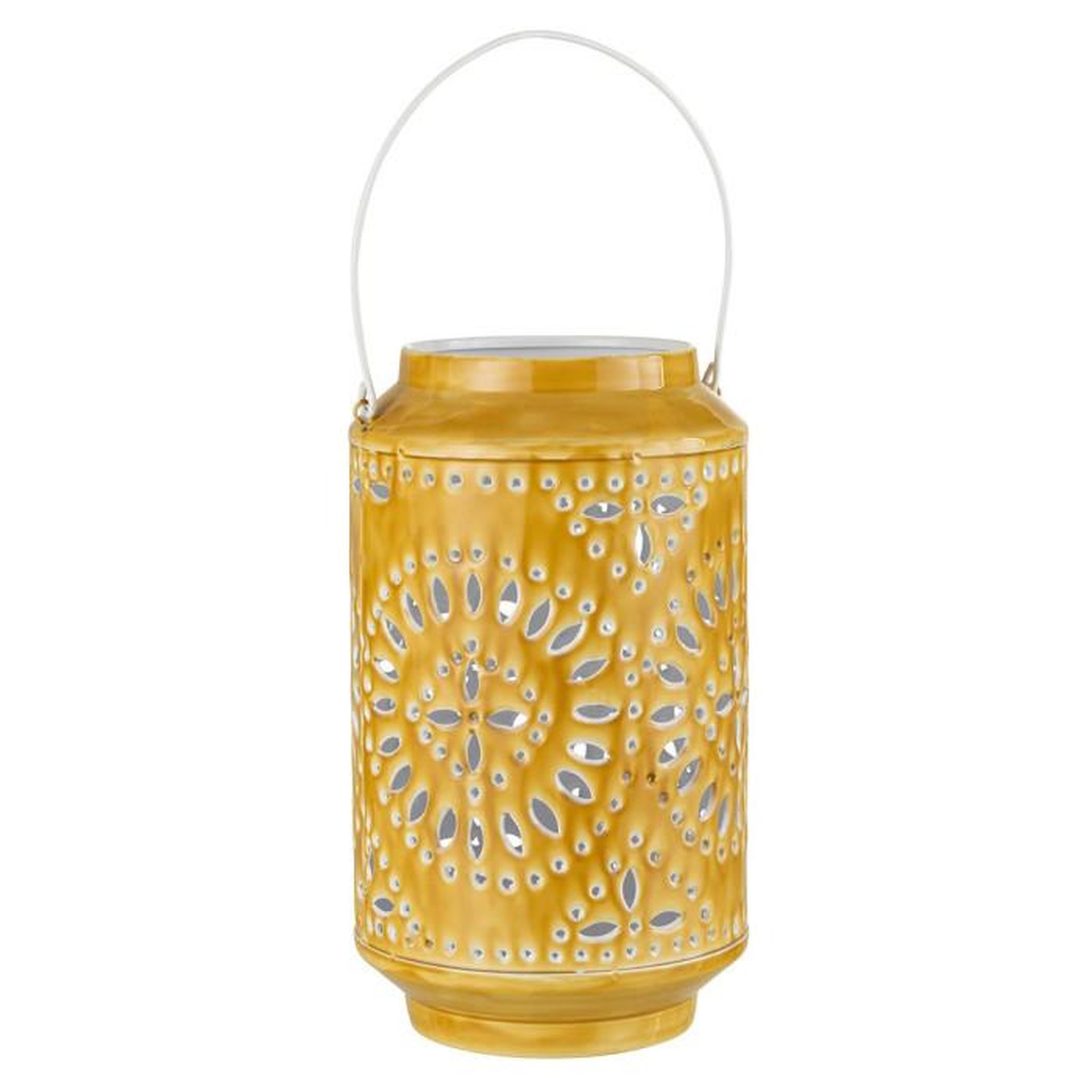Paris Prix Lanterne Cylindrique Métal  Sévilla  45cm Ocre