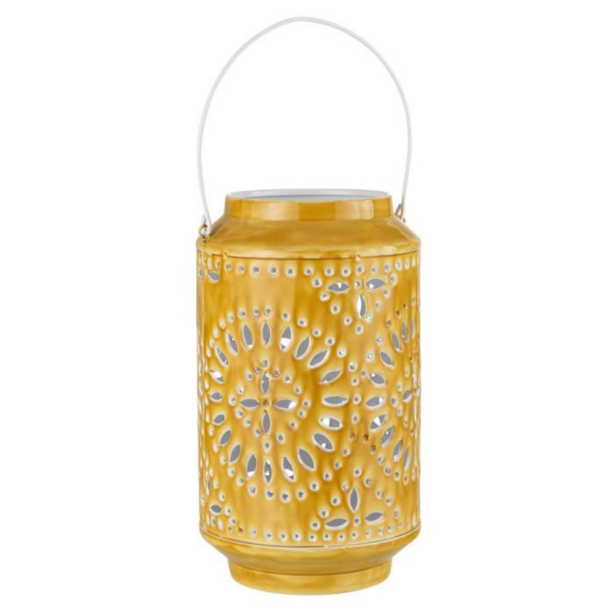 Paris Prix Lanterne Cylindrique Métal  Sévilla  45cm Ocre