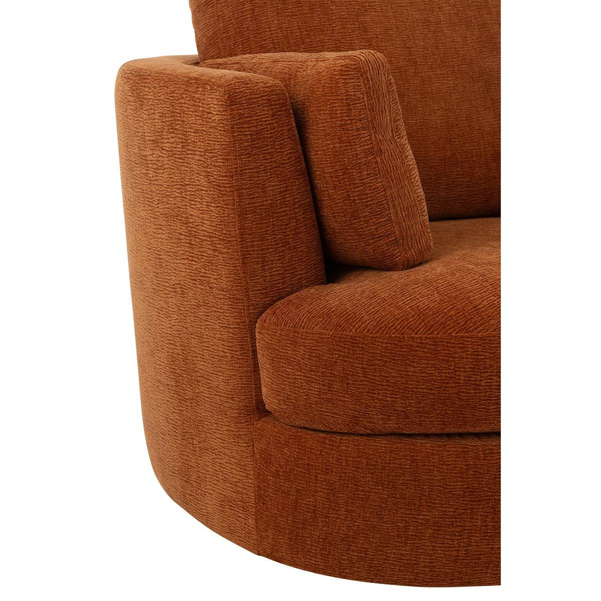 Voir la diapositive 5 : J-LINE Fauteuil pivotant  swiv  109cm orange