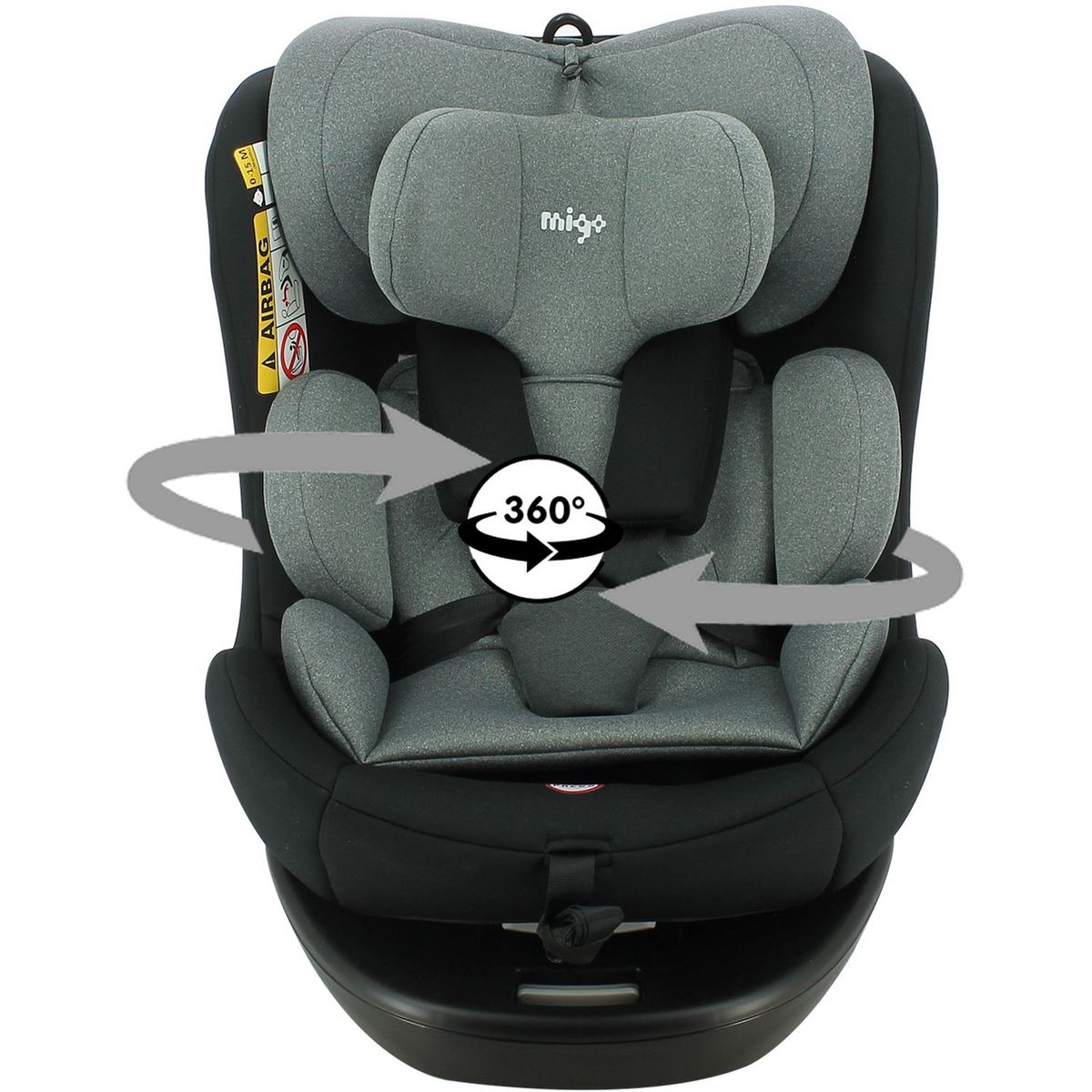 MIGO Siège auto NINO pivotant 360° I-Size 40-150 cm