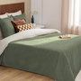 Voir la diapositive 5 : ATMOSPHERA Dessus de Lit & 2 Taies  Lilou  240x260cm Vert Céladon