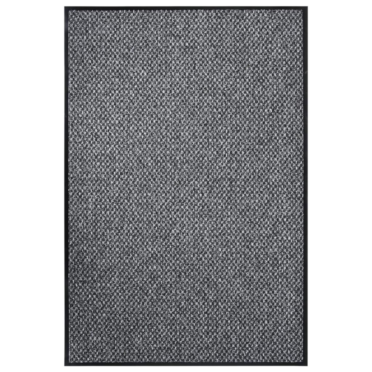 VIDAXL Paillasson Gris 80x120 cm