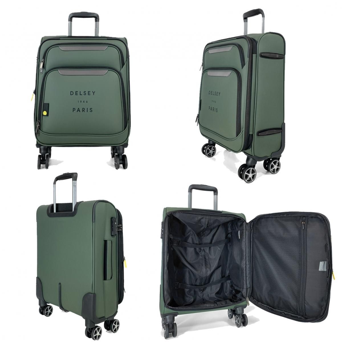 Delsey Lot 3 valises souples Concorde dont une valise cabine TSA