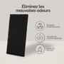 Voir la diapositive 3 : LINXOR Lot de 5 filtres à charbon actif pour composteur, poubelle à compost - Rectangle