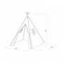Voir la diapositive 2 : Sunny Alba Tipi tente rose pastel