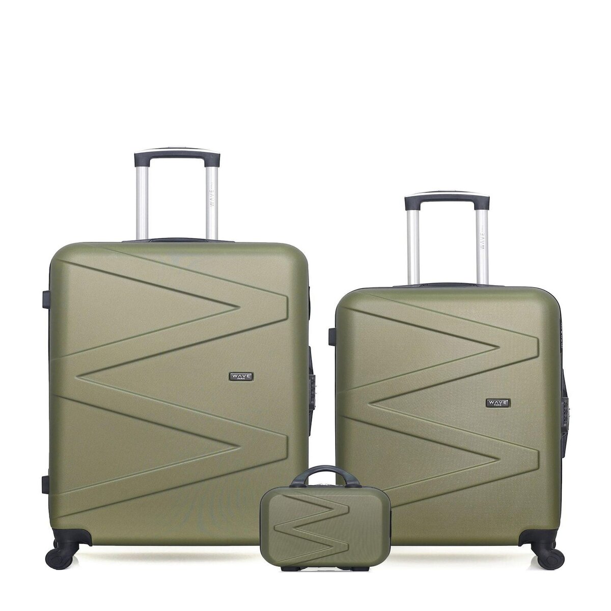 WAVE PARIS WAVE PARIS - Lot de 3 - Valise grand format, valise weekend et vanity AMAZONE