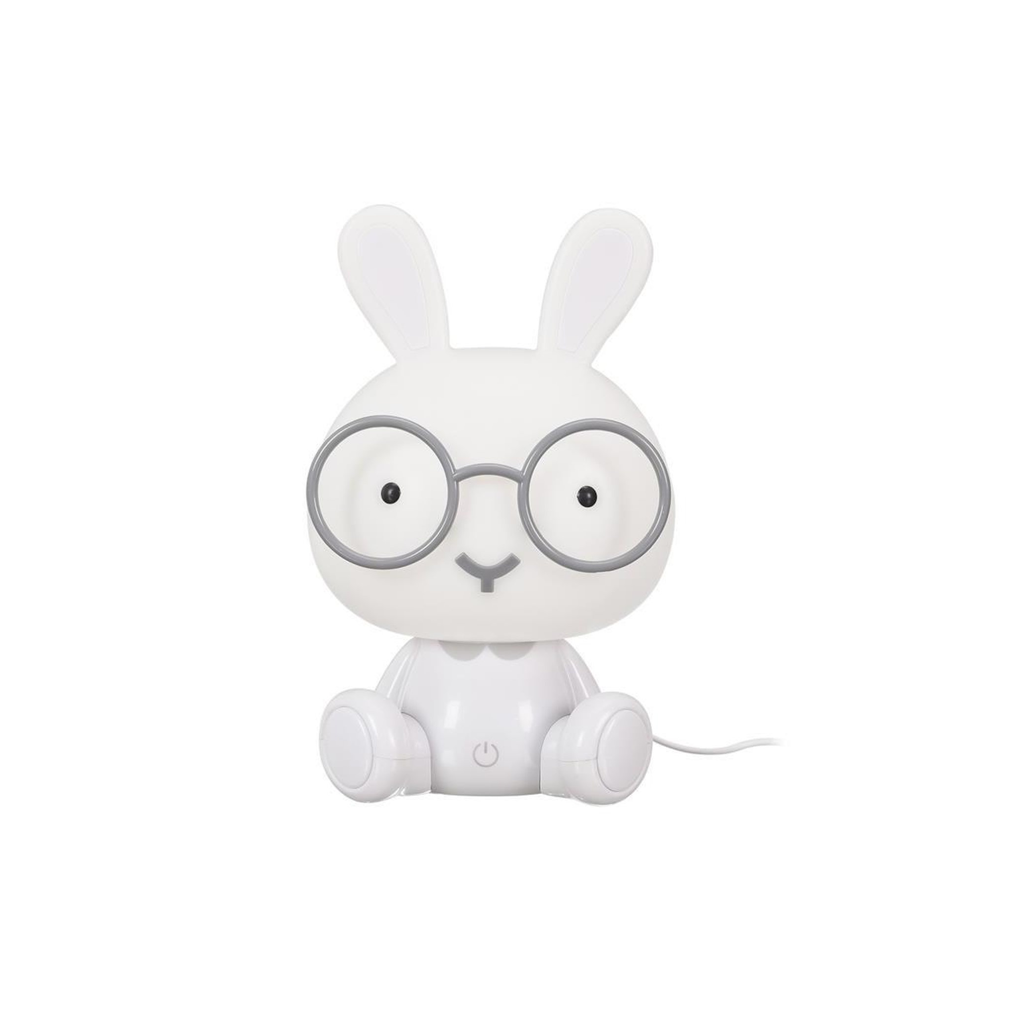 HOME DECO KIDS Lampe à Poser LED  Lapin  23cm Blanc