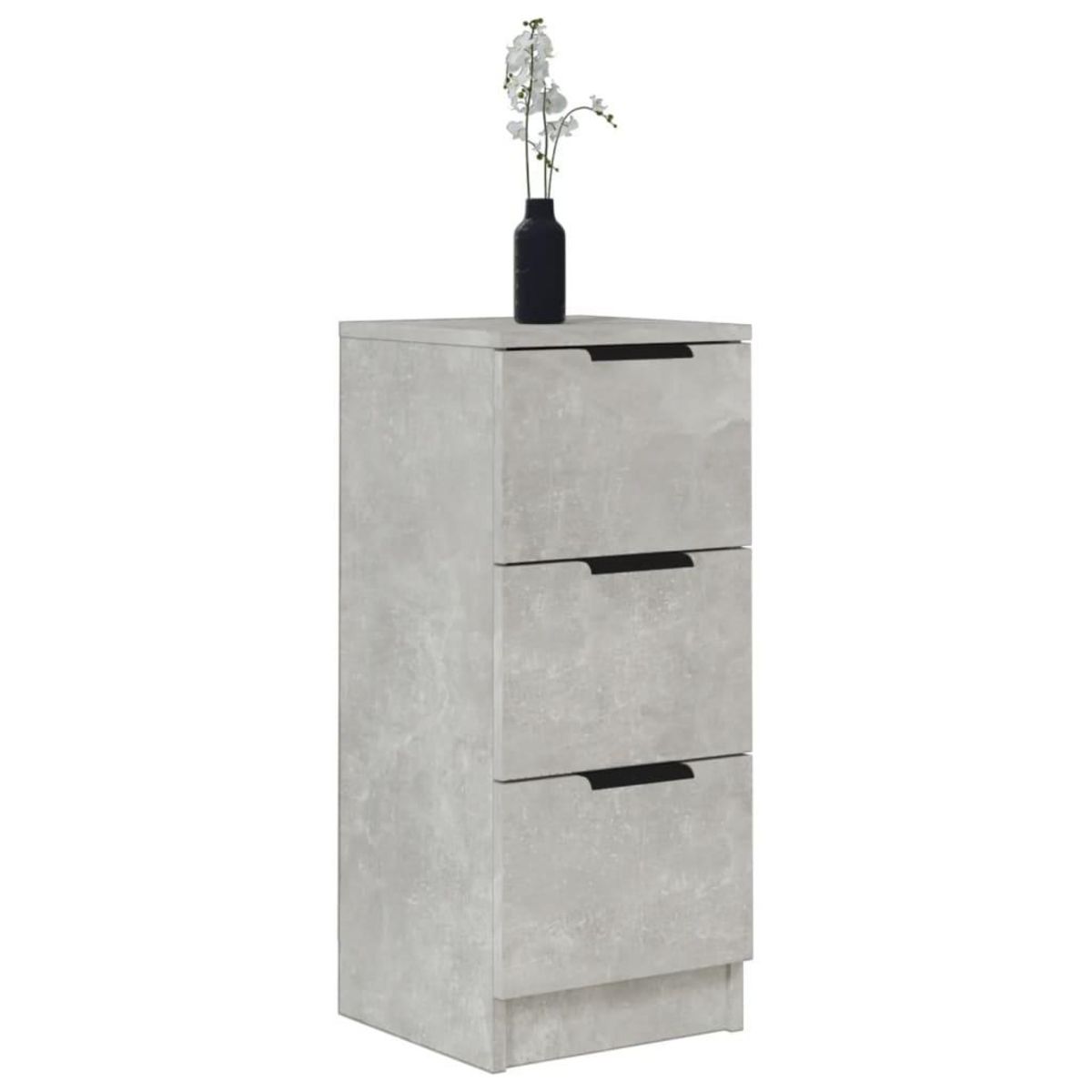 VIDAXL Buffet Gris beton 30x30x70 cm Bois d'ingenierie