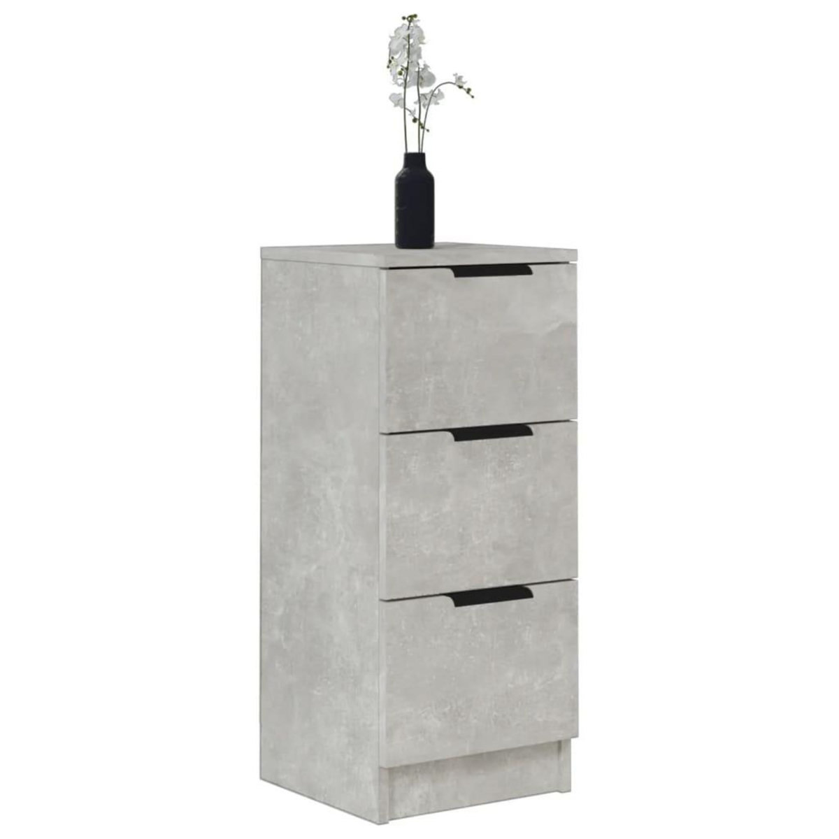 VIDAXL Buffet Gris beton 30x30x70 cm Bois d'ingenierie