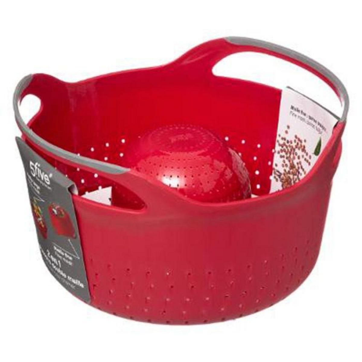 FIVE Passoire Double Maille  Néo  25cm Rouge