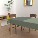 SOLEIL D'OCRE Nappe anti-tâches rectangle ALIX vert, par Soleil d'ocre. Coloris disponibles : Vert