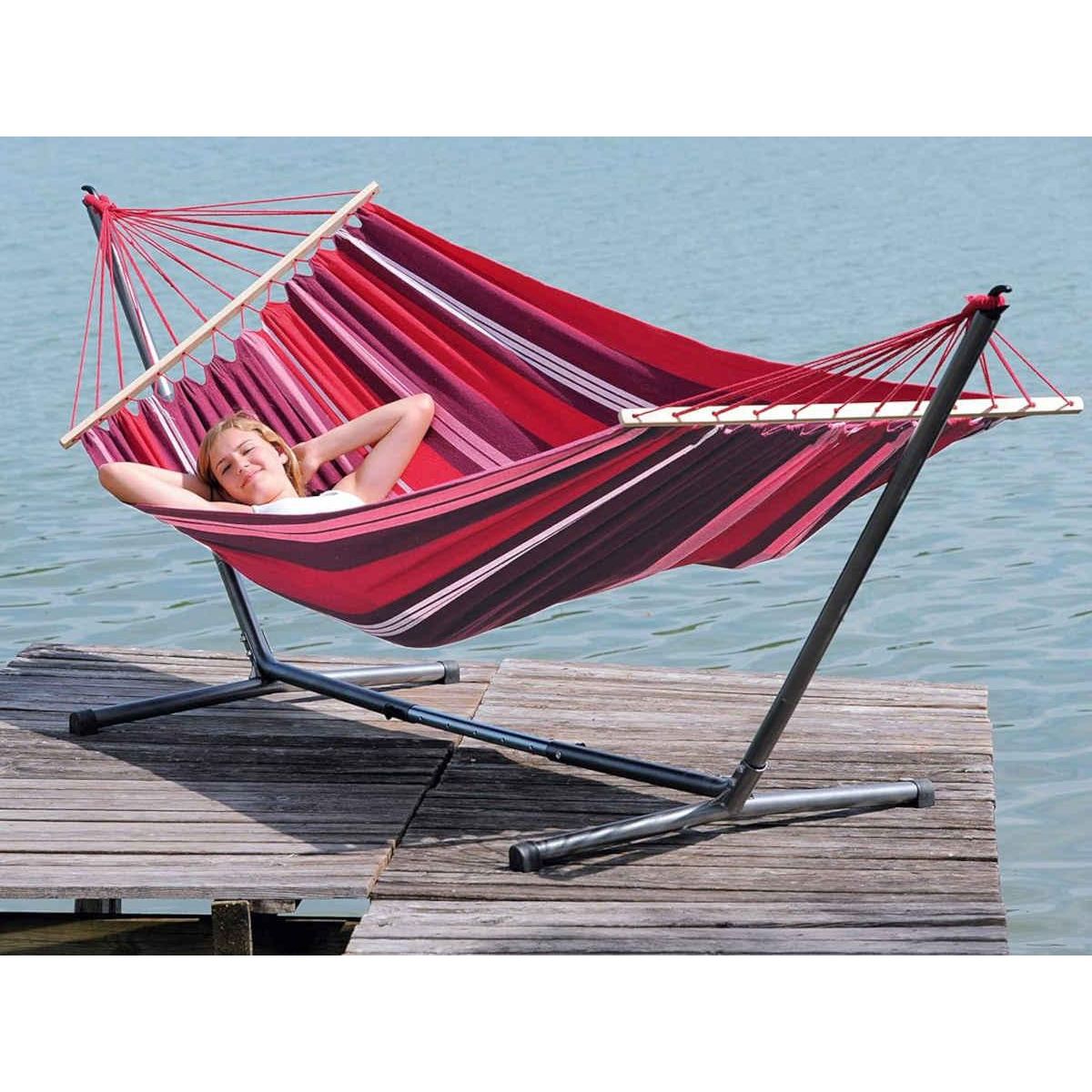 Amazonas Hamac 1 place Samba violet en polycoton - Amazonas