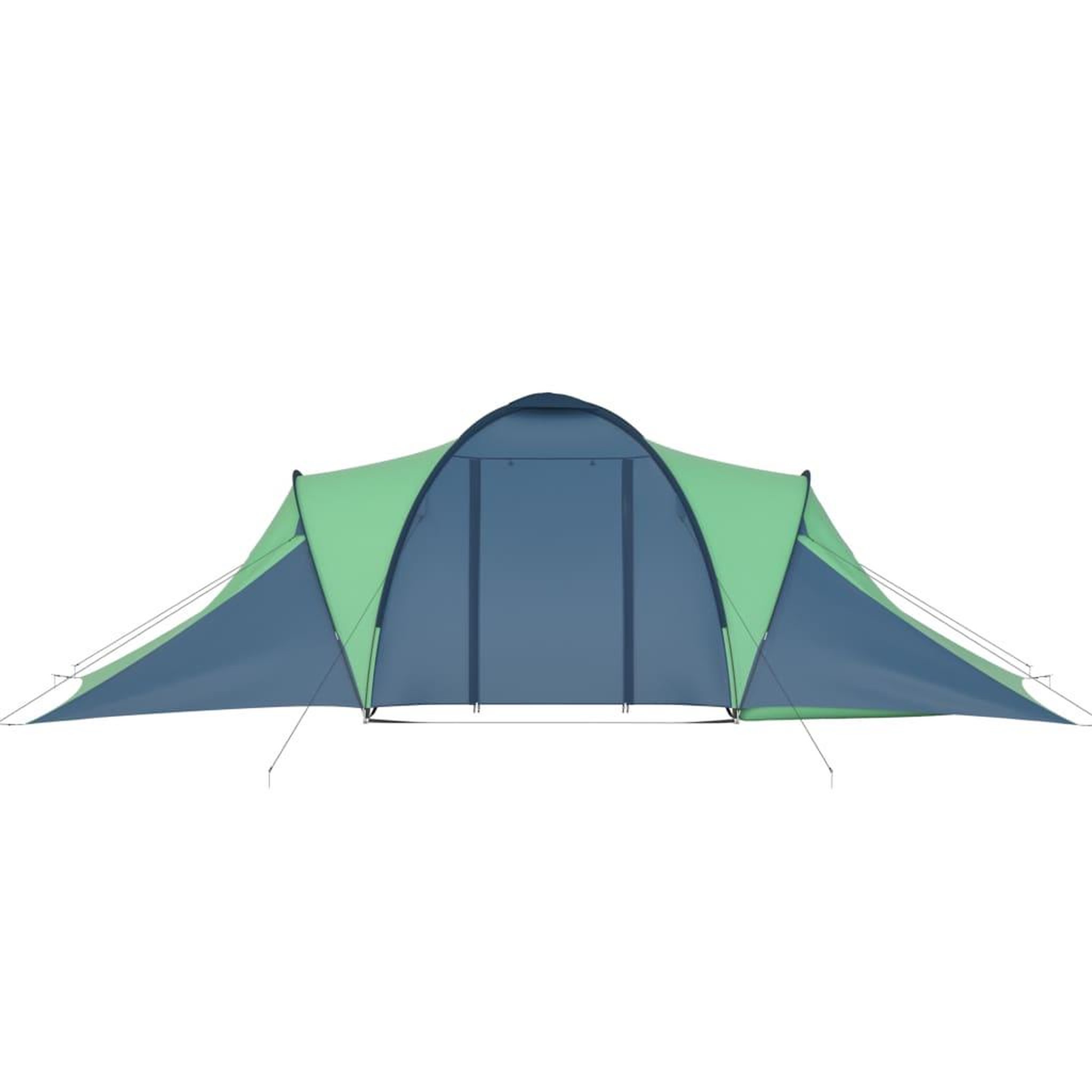 Voir la diapositive 4 : VIDAXL Tente de camping pour 6 personnes bleu et vert
