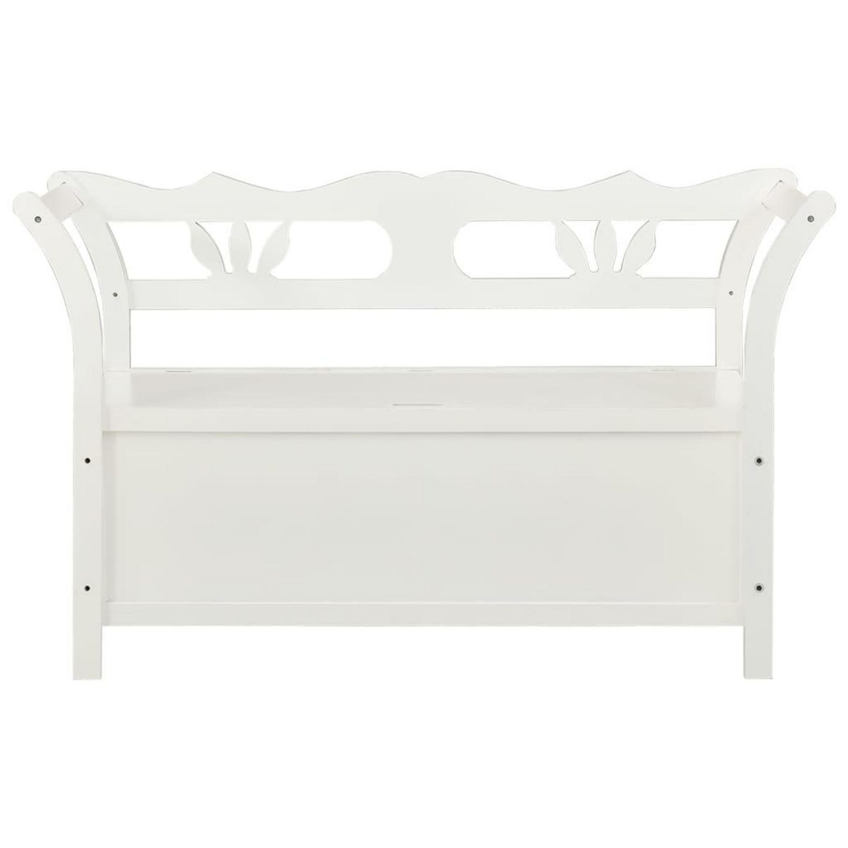 VIDAXL Banc Blanc 107x45x75,5 cm Bois de sapin solide