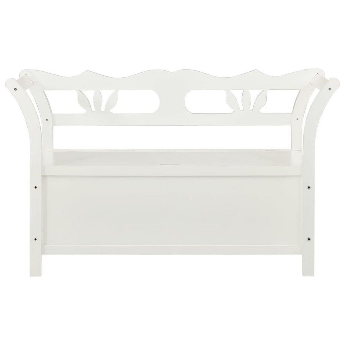 VIDAXL Banc Blanc 107x45x75,5 cm Bois de sapin solide