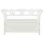 Voir la diapositive 3 : VIDAXL Banc Blanc 107x45x75,5 cm Bois de sapin solide