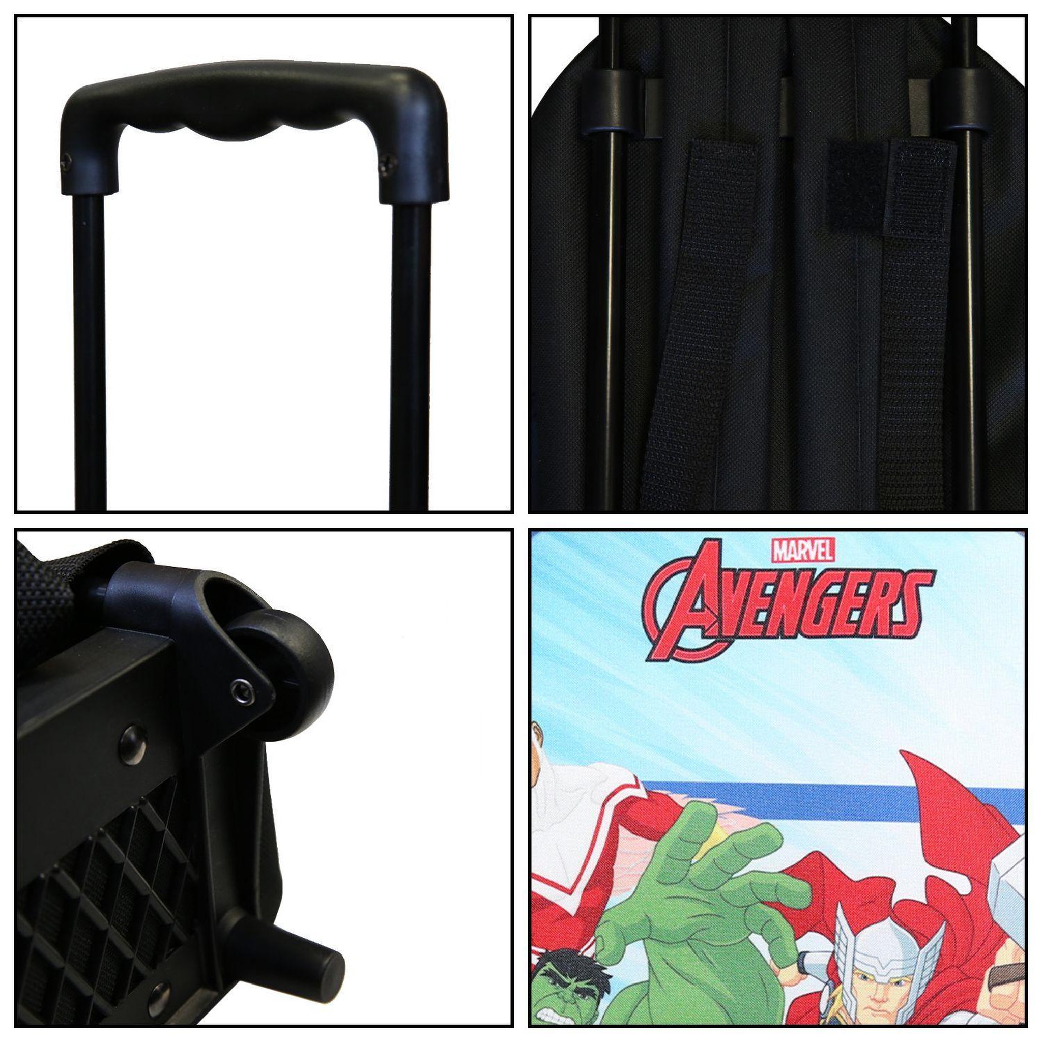 Voir la diapositive 6 : Bagtrotter BAGTROTTER Sac à dos à roulettes 31 cm maternelle Marvel Avengers Multicolore
