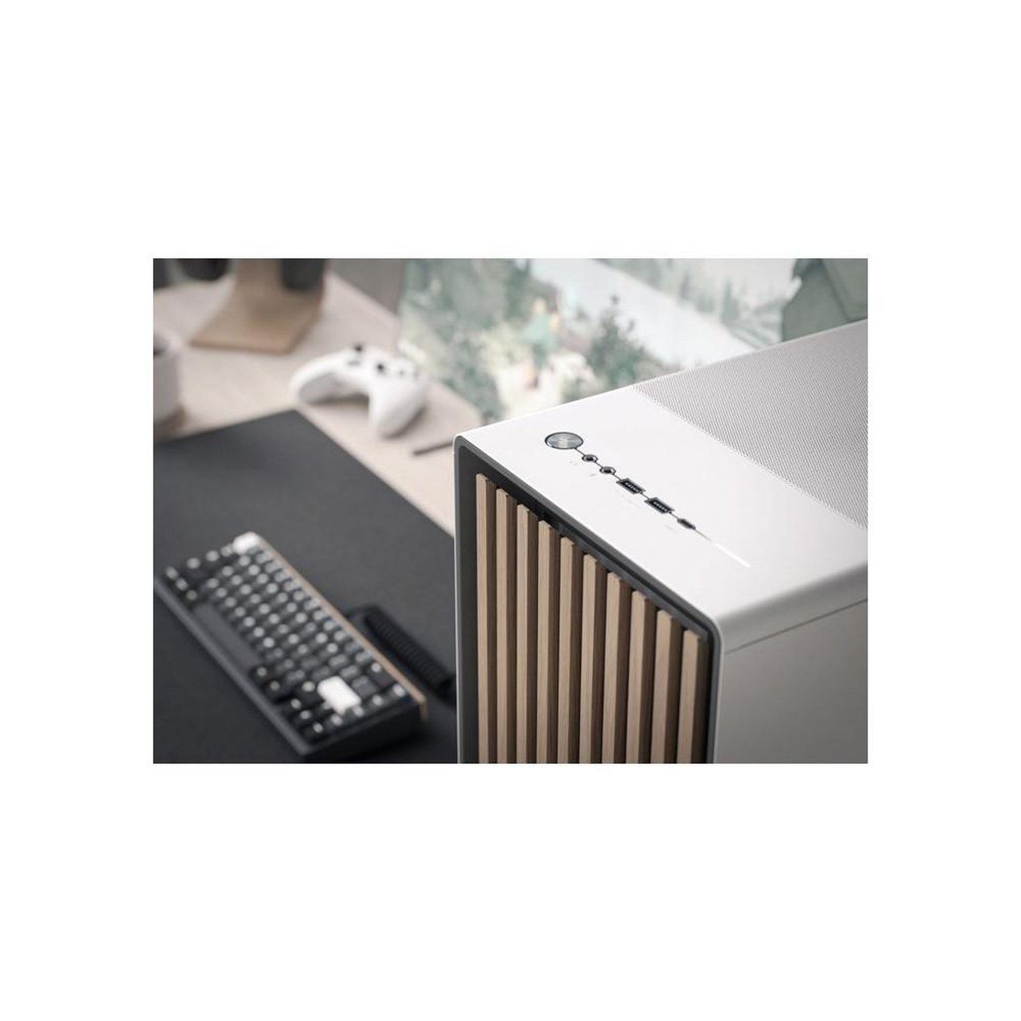 Voir la diapositive 4 : Fractal Design Boitier PC - FRACTAL DESIGN - North Chalk White TG Clear Tin