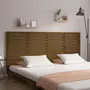 VIDAXL Tete de lit murale Marron miel 186x3x91,5 cm Bois massif de pin