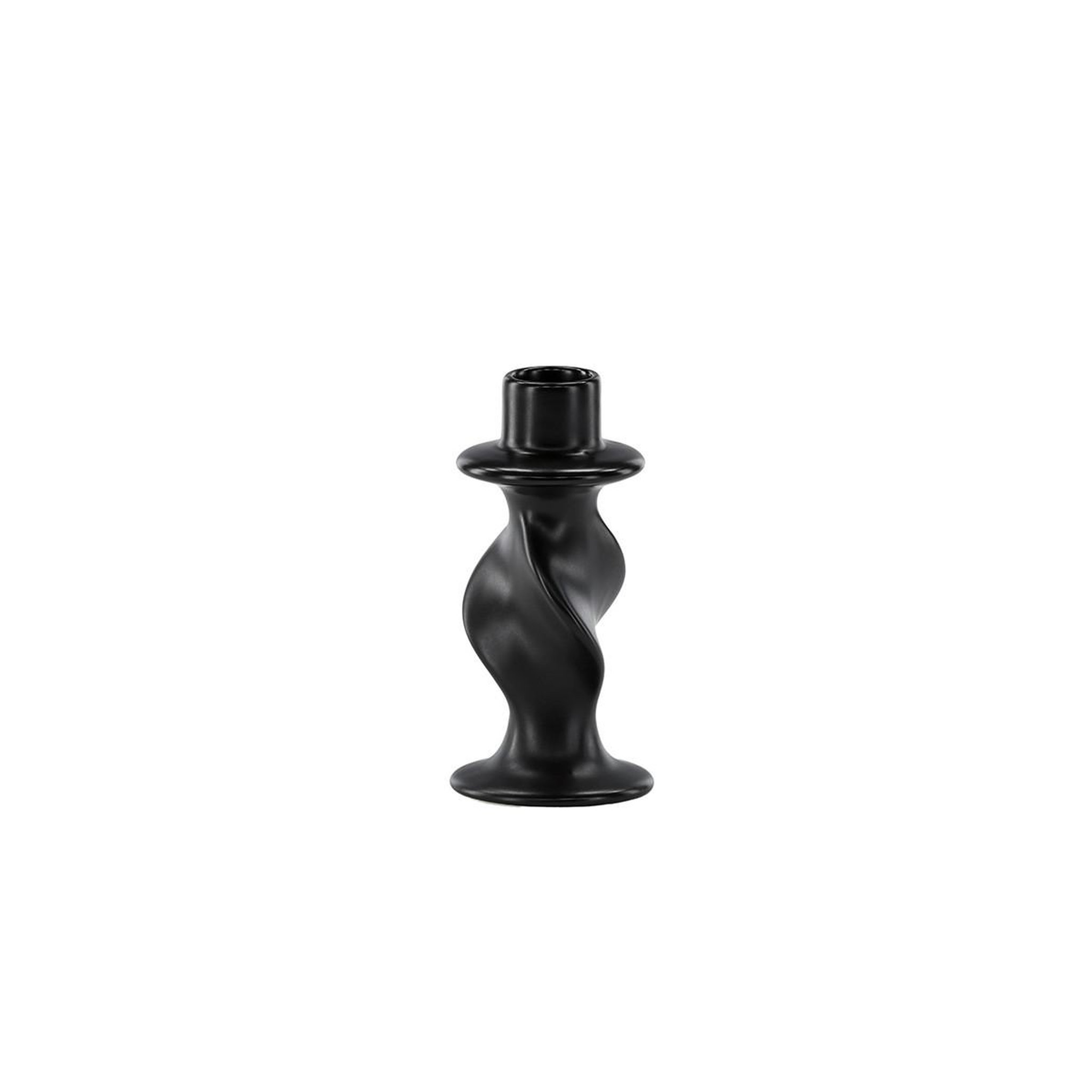 Voir la diapositive 2 : Paris Prix Bougeoir Design en Céramique  Glory  12cm Noir