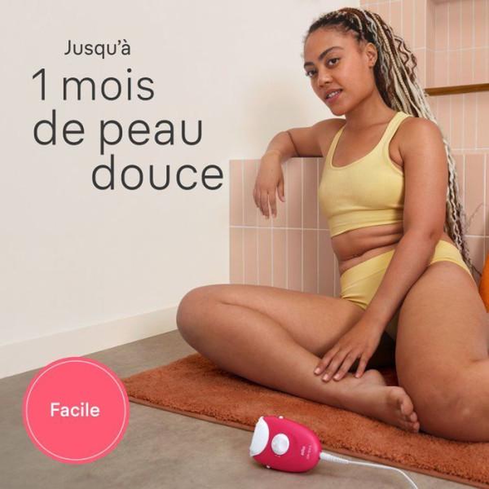Voir la diapositive 3 : BRAUN Epilateur secteur rose - SILKEPIL3031