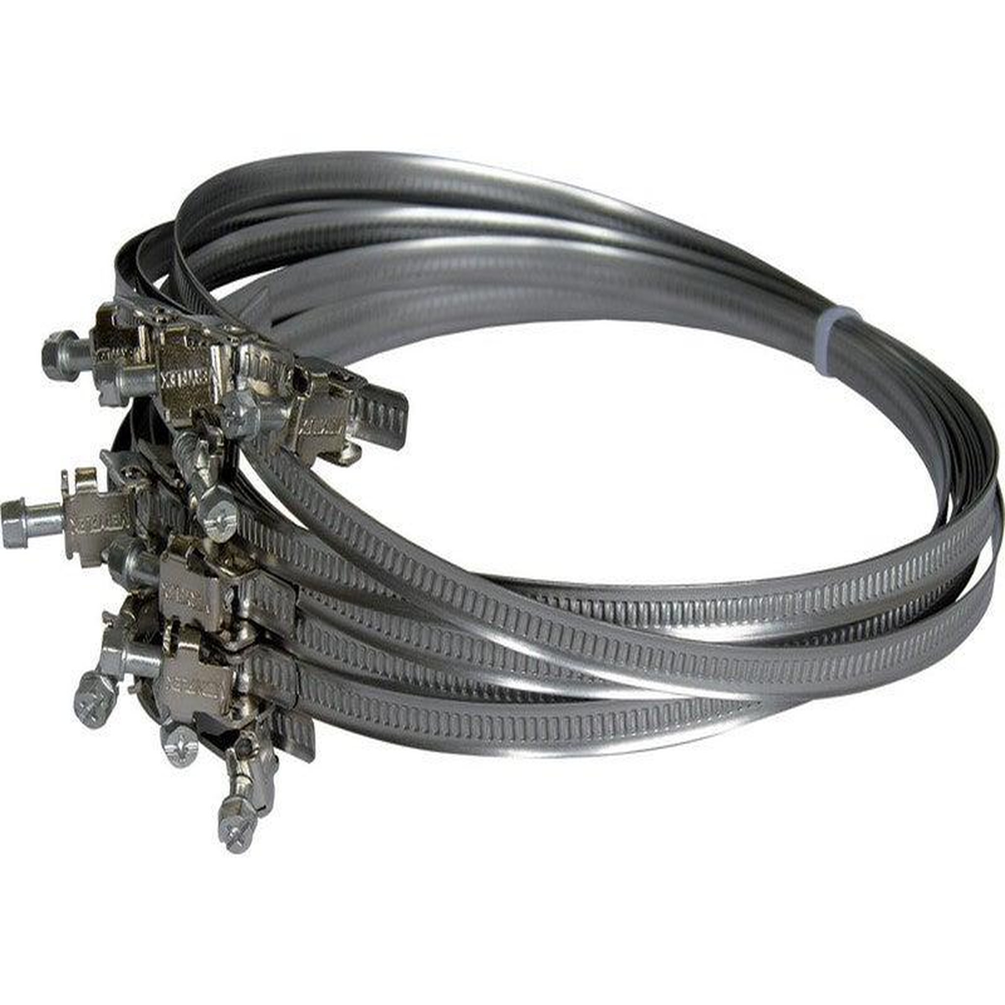 DMO 2 colliers plats à tête basic en inox, diam. 55 mm