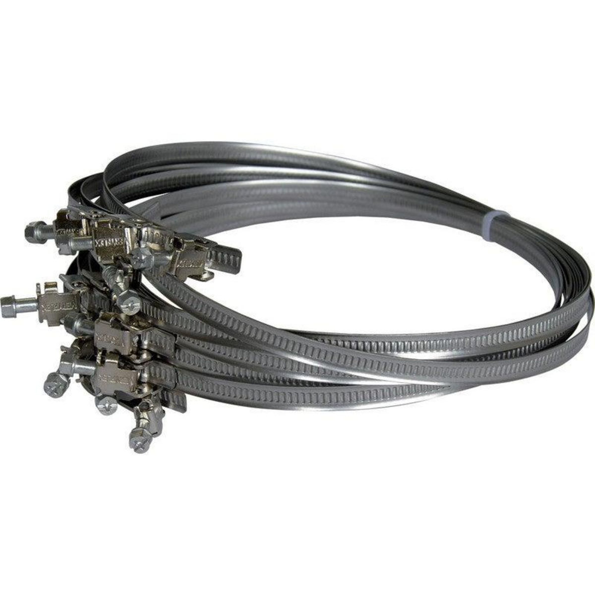 DMO 2 colliers plats à tête basic en inox, diam. 55 mm