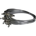 DMO 2 colliers plats à tête basic en inox, diam. 55 mm