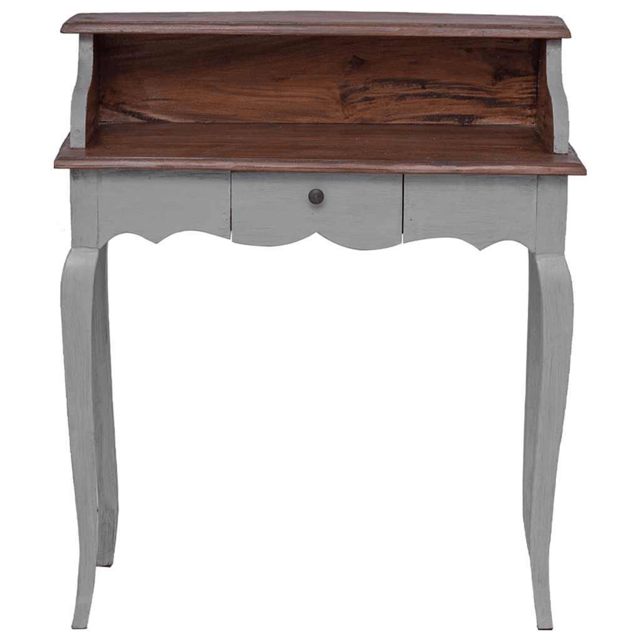 Voir la diapositive 4 : VIDAXL Bureau d'ecriture bois d'acajou massif 80x40x92 cm