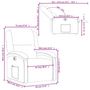 Voir la diapositive 6 : VIDAXL Fauteuil inclinable electrique noir cuir veritable
