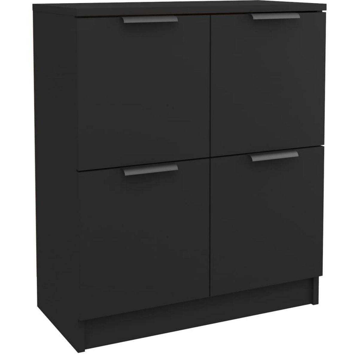 VIDAXL Buffet noir 60x30x70 cm bois d'ingenierie
