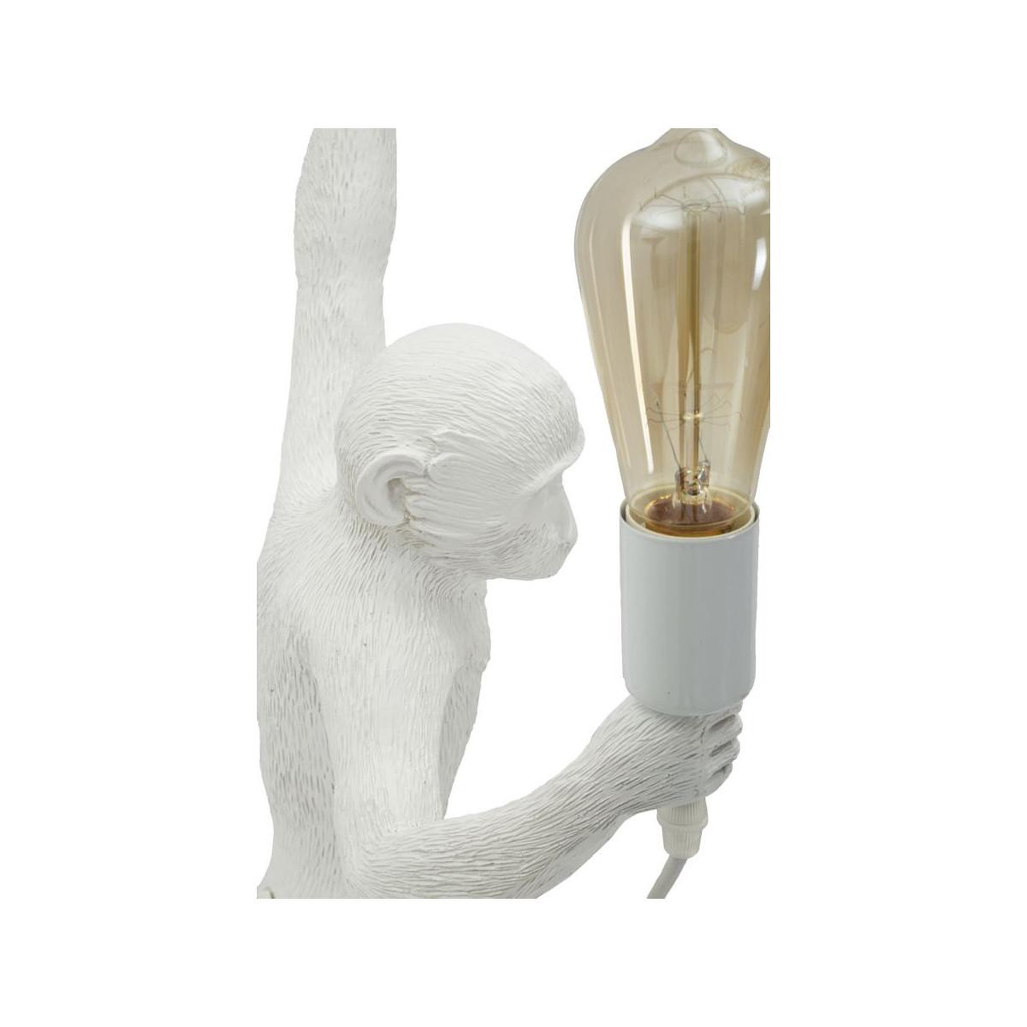 Voir la diapositive 6 : Paris Prix Lampe Murale Design  Singe  64cm Blanc