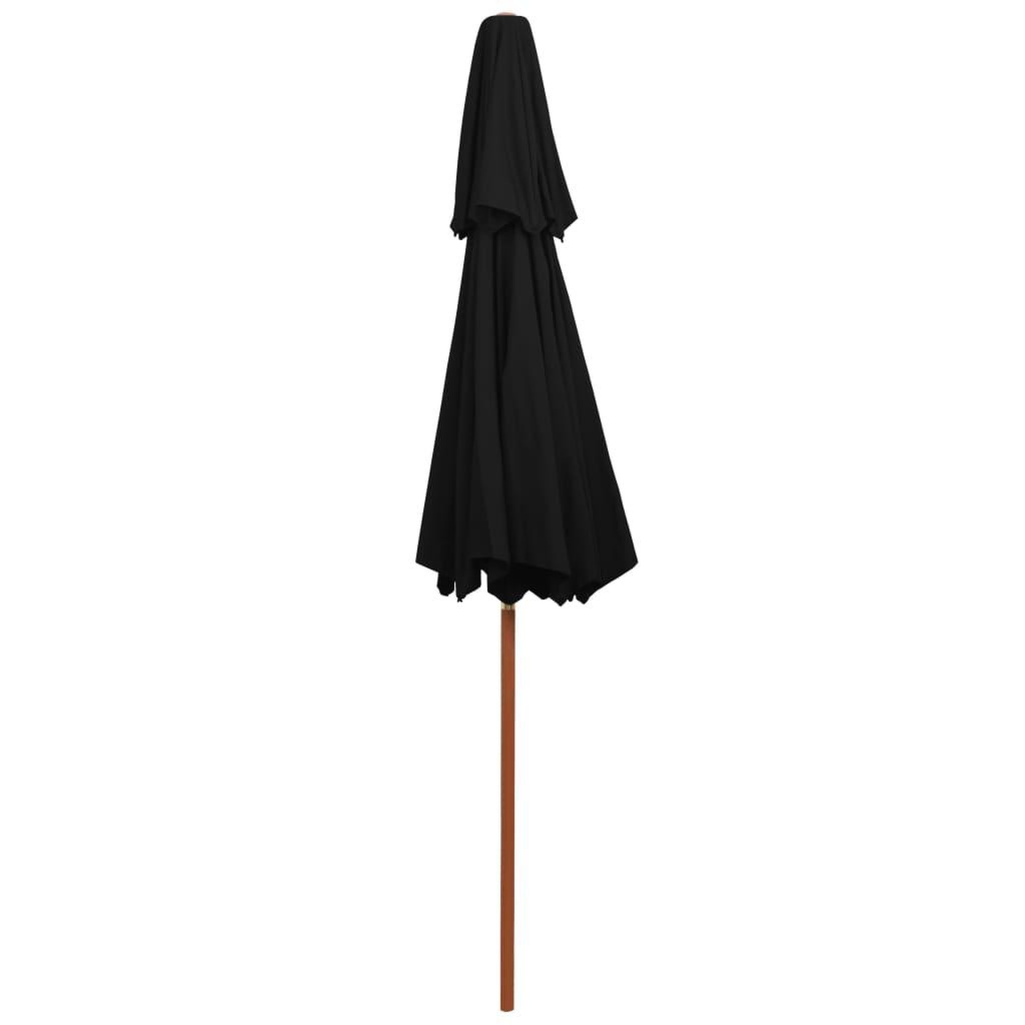Voir la diapositive 4 : VIDAXL Parasol a deux etages avec mat en bois noir 270 cm