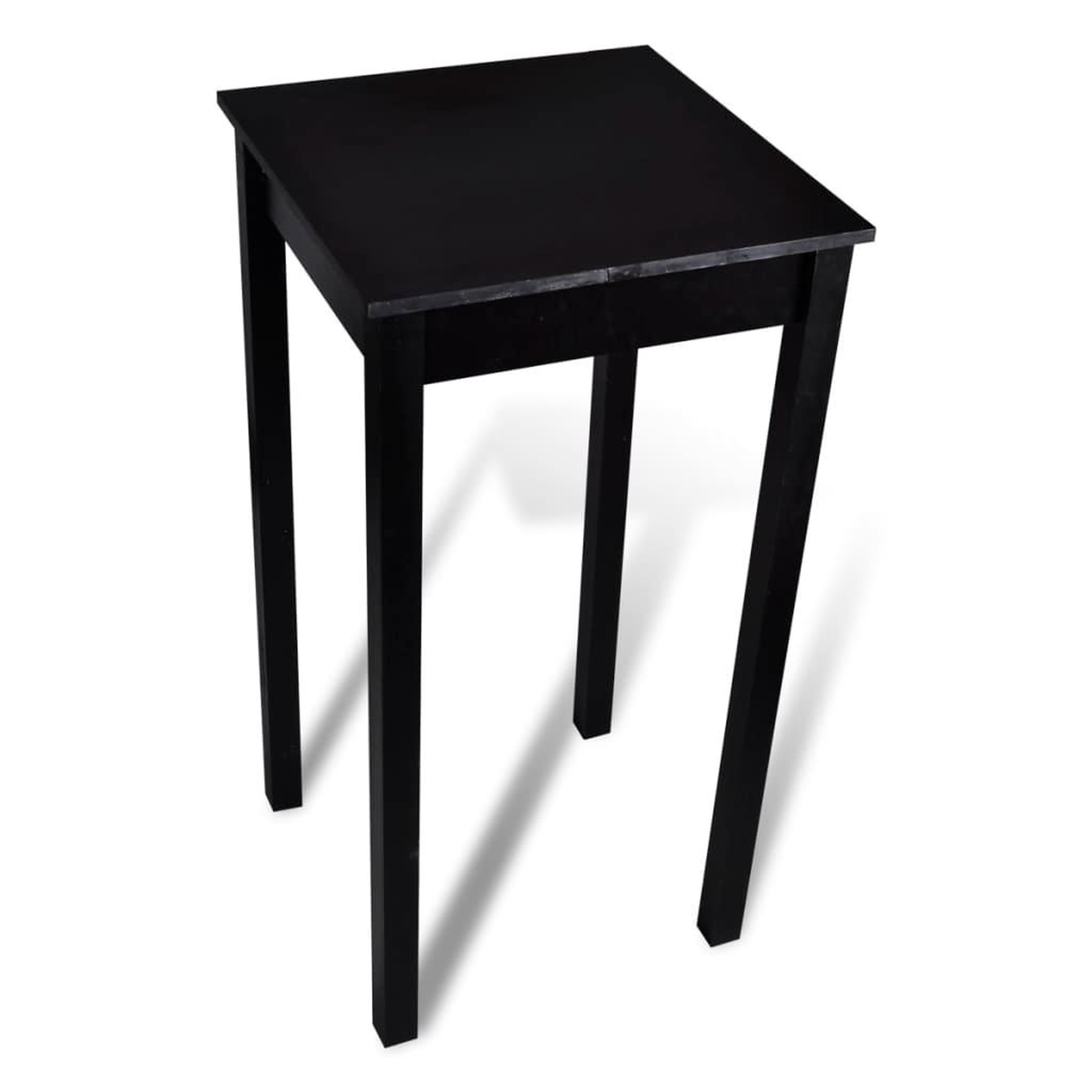 Voir la diapositive 3 : VIDAXL Set de 1 table de bar et 2 tabourets noir