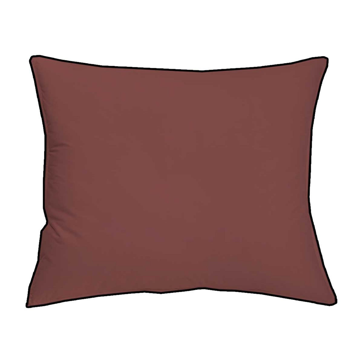 Taie d 'oreiller unie en coton 65 fils