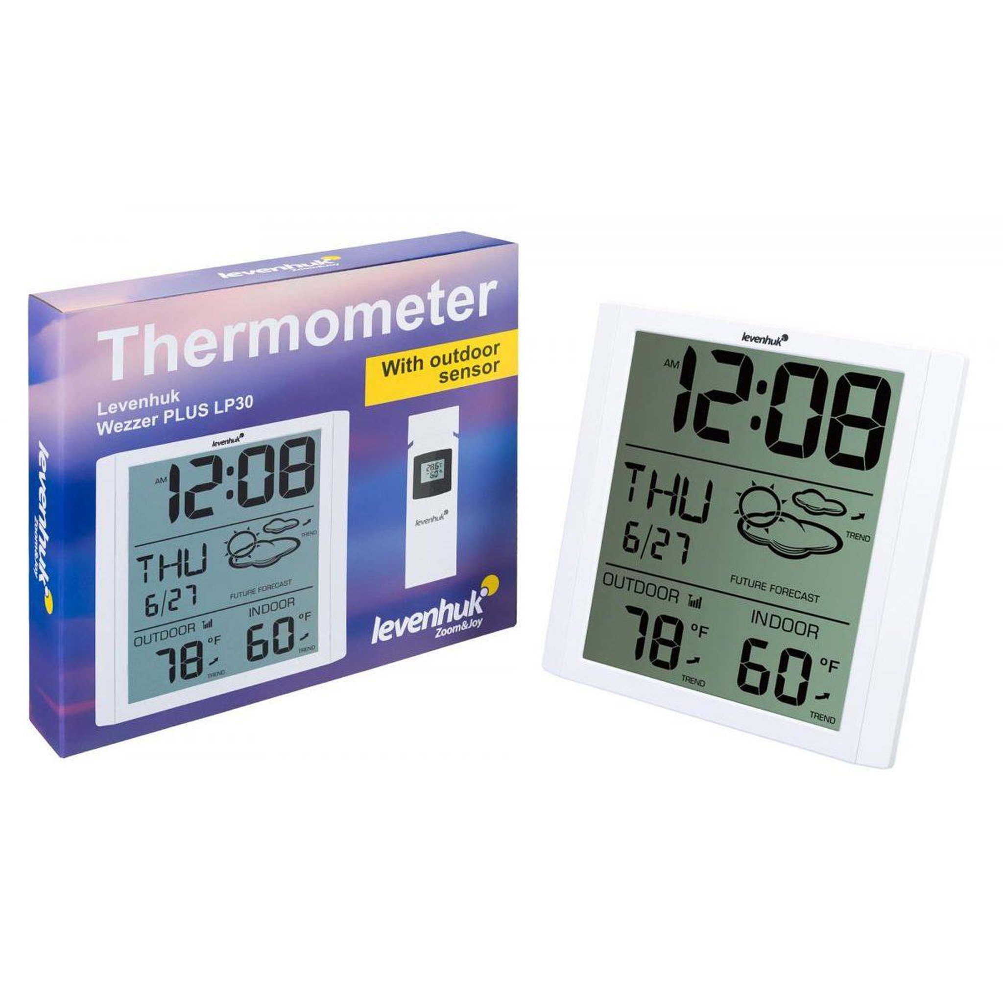 Voir la diapositive 2 : LEVENHUK Thermomètre  wezzer plus lp30