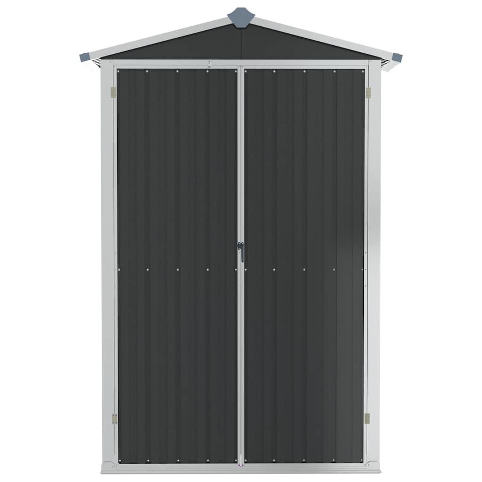 Voir la diapositive 4 : VIDAXL Abri de jardin Anthracite 116x45x175 cm Acier galvanise