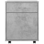 Voir la diapositive 4 : VIDAXL Armoire a roulettes Gris beton 45x38x54 cm Bois d'ingenierie