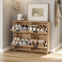 Voir la diapositive 4 : SOBUY Rangement à chaussures Chêne clair 100x24x83 cm FSR214-N