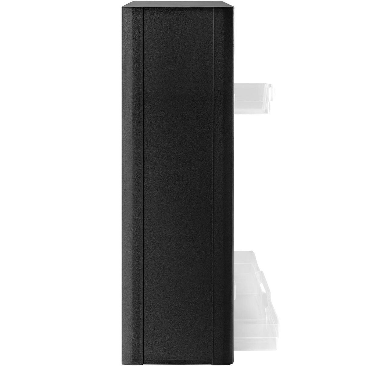 tectake Boîte de rangement pour vis 41 tiroirs transparents noir/blanc