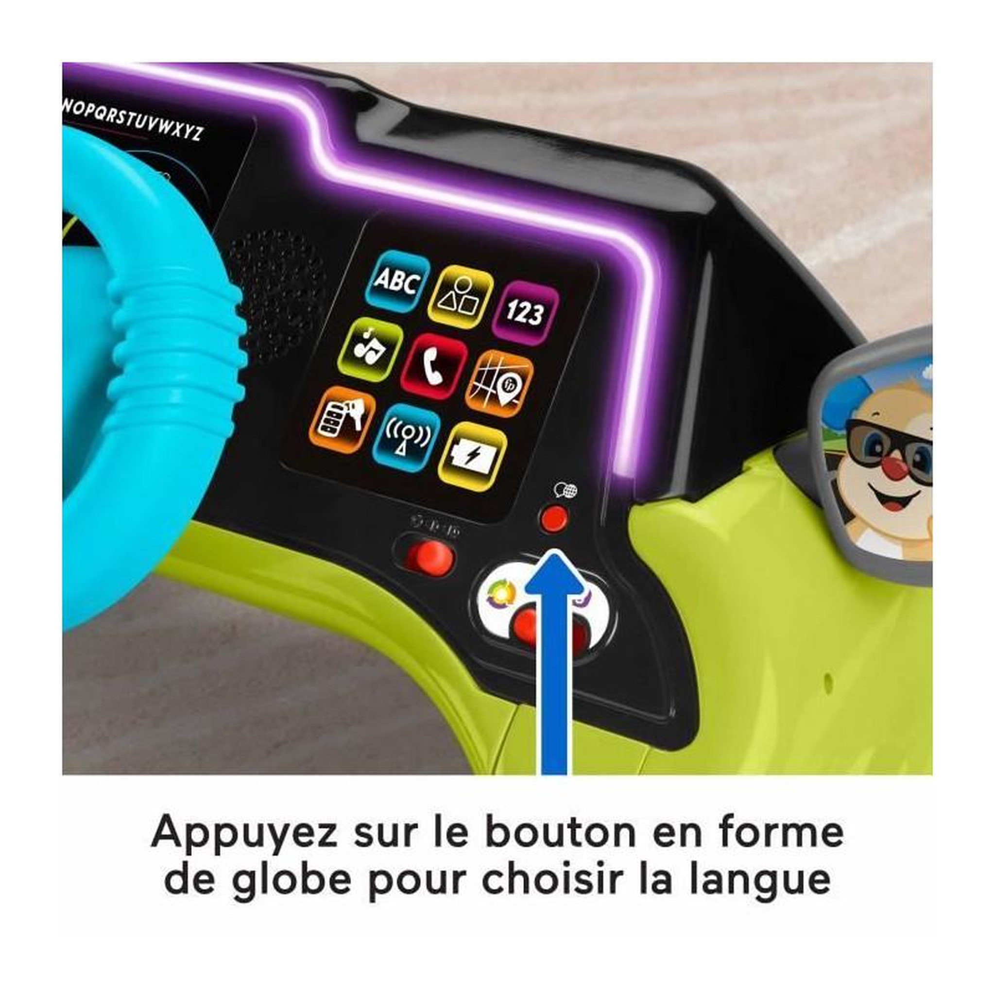 Voir la diapositive 5 : FISHER PRICE FISHER-PRICE Rires et éveil-Centre d'activités Ma Premi?re Voiture - Fisher-Price - HYR92