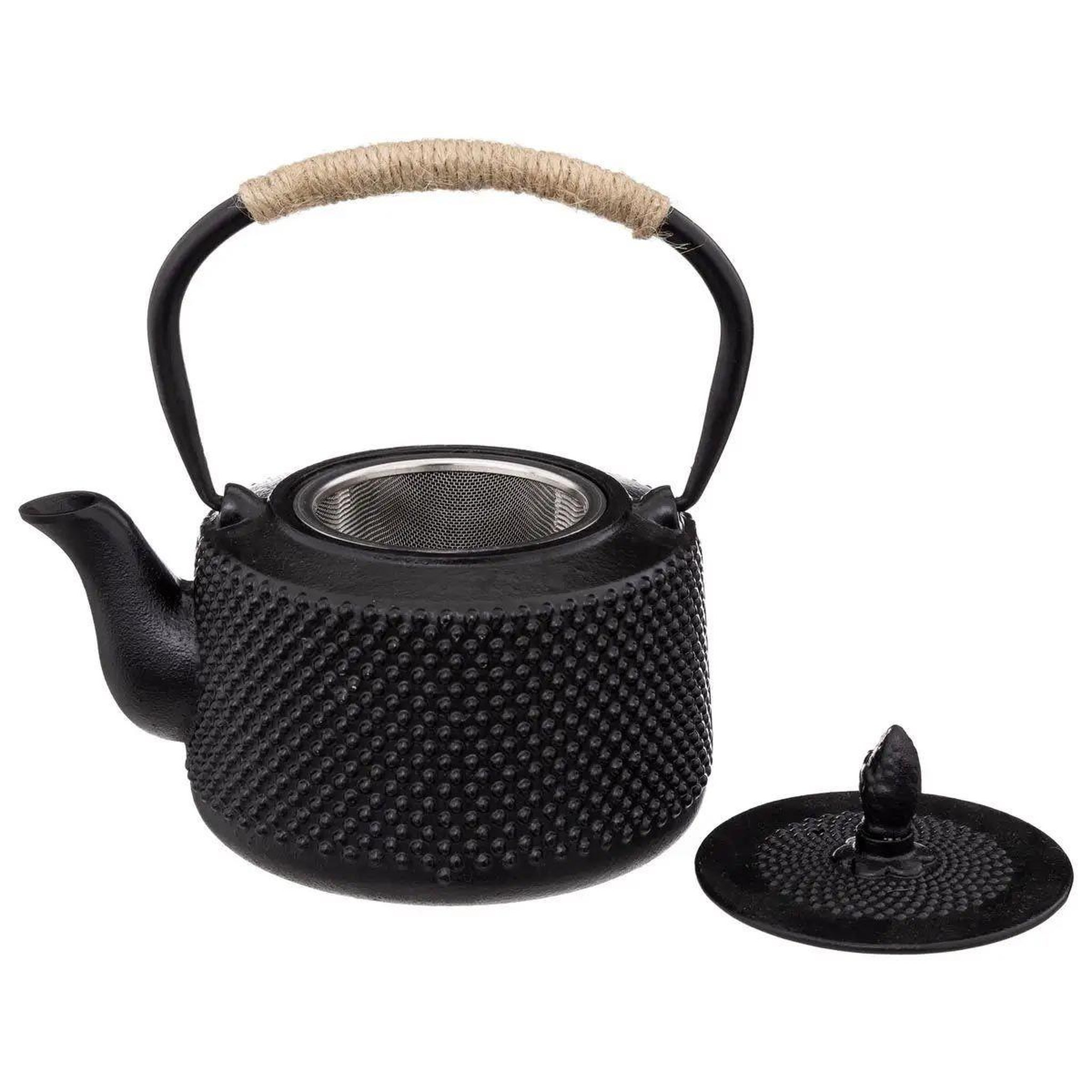 Voir la diapositive 2 : SECRET DE GOURMET Théière en fonte  flora  1l noir
