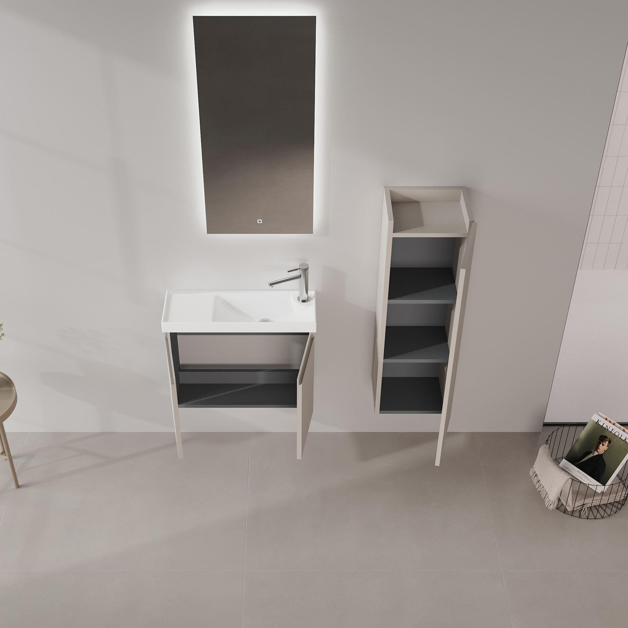 Voir la diapositive 3 : Habitat et Jardin Meuble Vasque  Ferla 60  - 60 x 22 x 50 cm - Matte Mink
