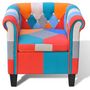 Voir la diapositive 2 : VIDAXL Fauteuil avec design de patchwork Tissu