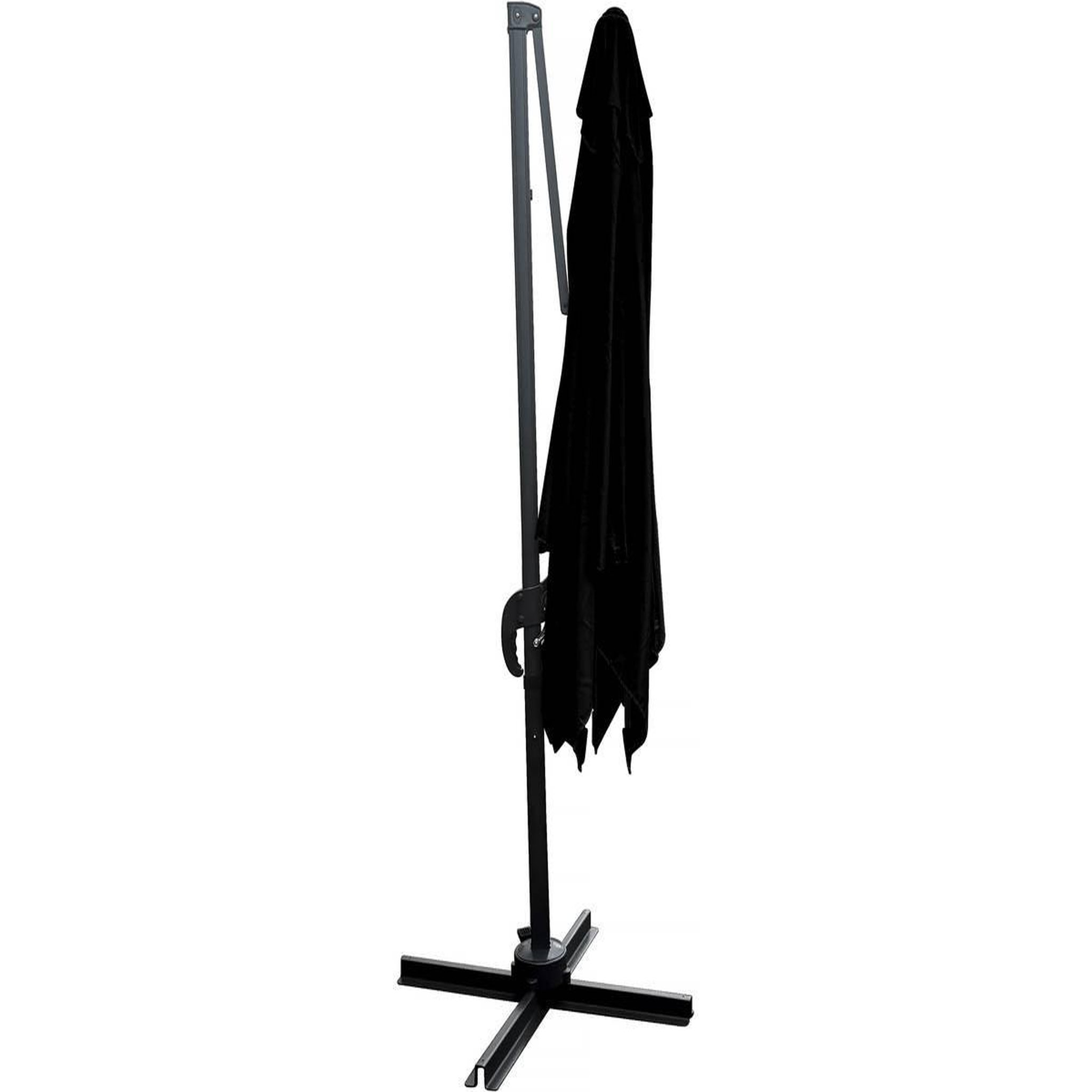Voir la diapositive 3 : Habitat et Jardin Parasol jardin déporté  soleil  - carré - 2.5 x 2.5 m - noir + housse de protection